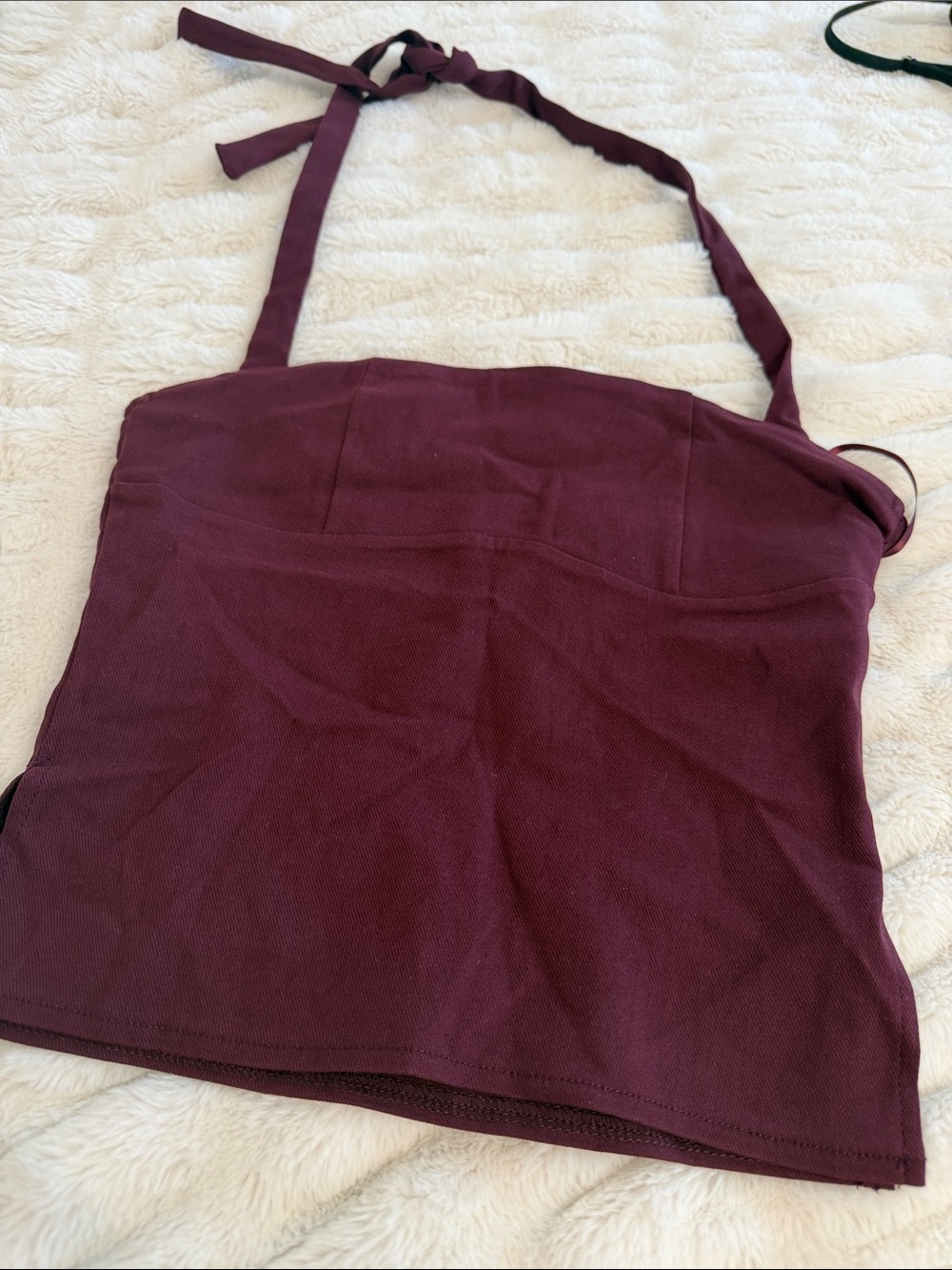 Burgundy Halter top will take offers